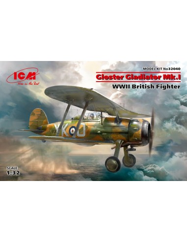 1:32 Gloster Gladiator Mk.I, WWII British Fighter