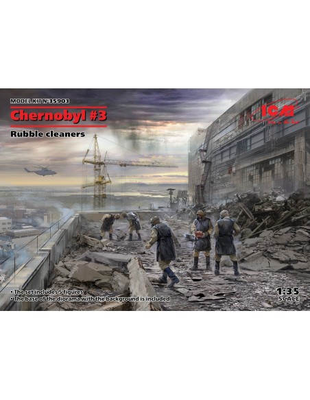 1:35 Chernobyl3. Rubble cleaners (5 figures)