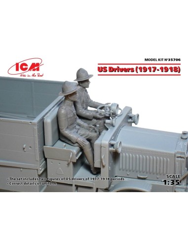 1:35 US Drivers (1917-1918) -2 figures