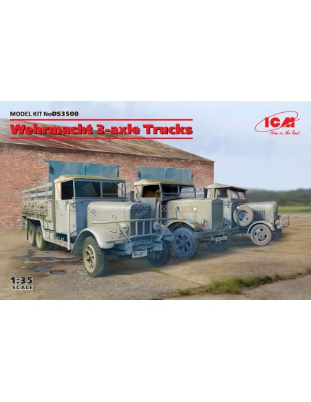 1:35 Whermacht 3-axle Trucks (Henschel 33D1,