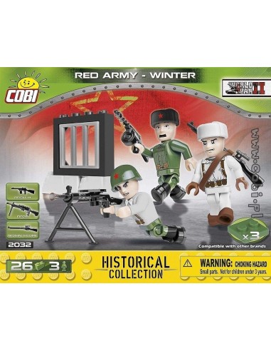 26 PCS SMALL ARMY RUSSIAN WINTER 3 FIG