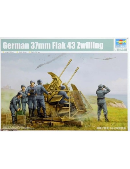 1:35 German 37mm Flak 43 Zwilling