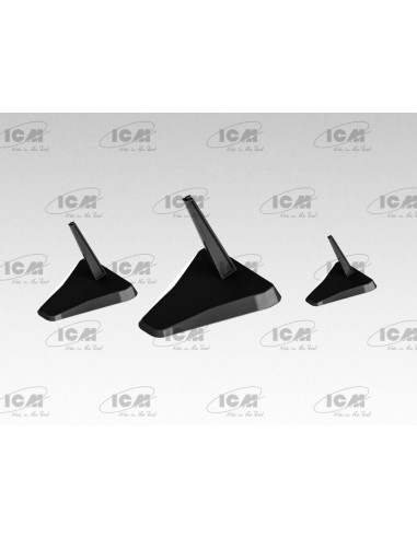 Aircraft Models Stands (Black Edition) for 1:144,