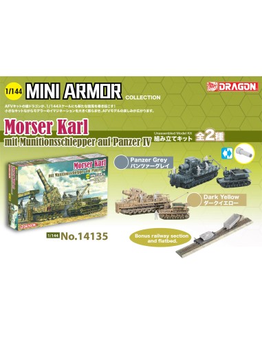 1:144 MORSER KARL MIT MUNITIONSSCHLEPPER AUFPANZER