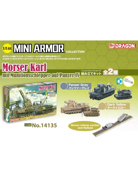 1:144 MORSER KARL MIT MUNITIONSSCHLEPPER AUFPANZER