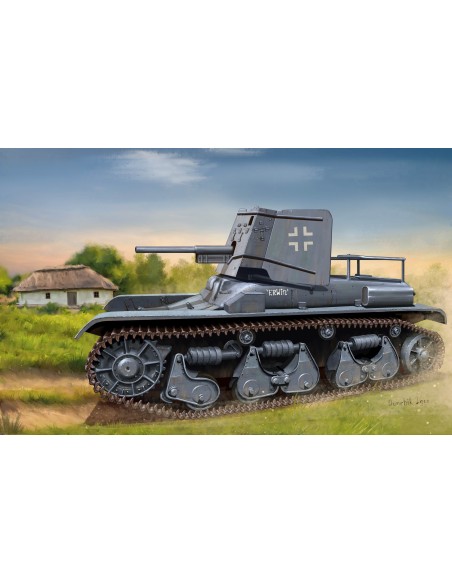 1:35 GERMAN 3.7CM PAK 35/36 ZUF PZKPFW 35R(T)