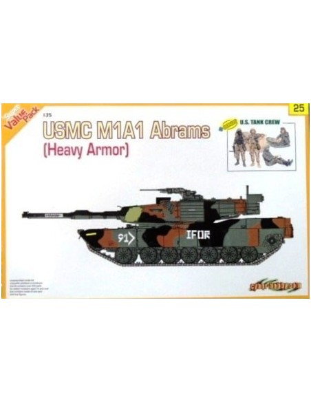 1:35 USMC M1A1 Abrams (HeavyArmor)+US Tank Crew