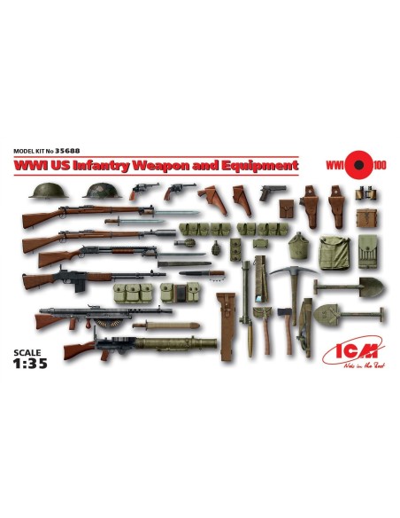 1:35 WWI US Infantry Weapon and Equipment