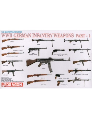 1:35 WWII GERMANY INFNTRY WEAPONS PART I