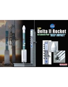 1:400 Delta II Rocket w/Launch Pad "Deep Impact"