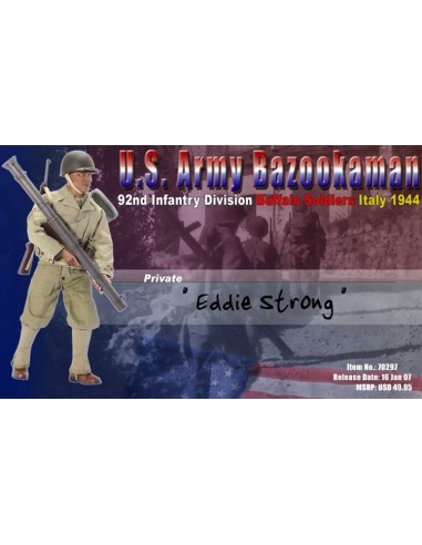 1:6 EDDIE STRONG U.S. Army Bazookaman 92nd