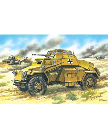 1:72 Sd.Kfz.222, German Light Armoured Vehicle