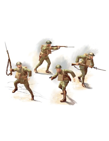 1:35 US Infantry (1918) -4fig-