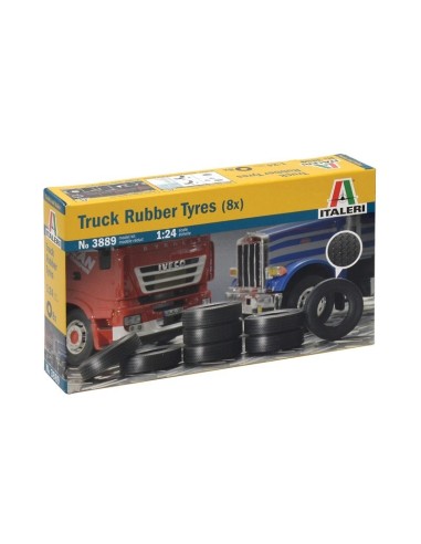 1:24 TRUCK RUBBER TYRES 8X