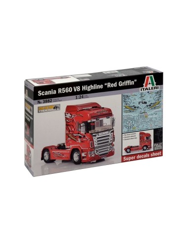 S.O.1:24 SCANIA R560 V8 HIGHLINE "RED GRIFFIN"