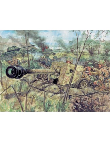 1:72 WWII-GERMAN PAK40 AT GUN & CREW