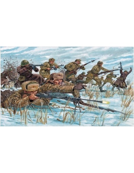 1:72 WWII RUSSIAN INFANTRY (WINTER UNIF)