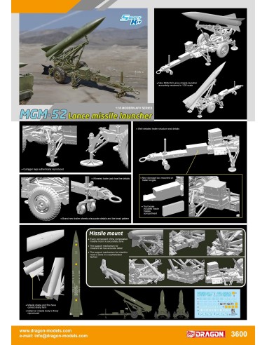 1:35 MGM-52 Lance Missile w/Launcher