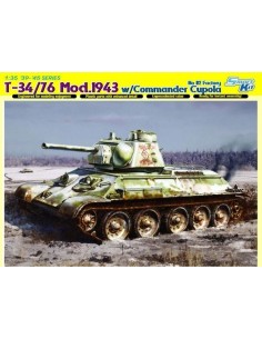 1:35 T-34/76 Mod.1943 w/COMMANDER CUPOLA No.112