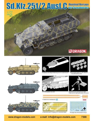 1:72 SD.KFZ.251/2 AUSF.C RIVETTED VERSION MIT