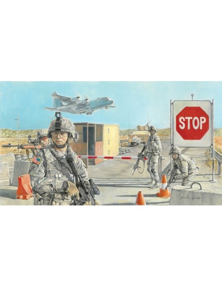 S.O.1:35 ROAD BLOCK AND U.S. SOLDIERS
