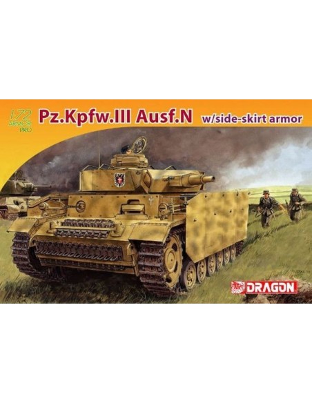 1:72 Pz.Kpfw.III asuf.N w/Schürzen