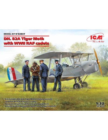 1:32 DH. 82A Tiger Moth with WWII RAF cadets