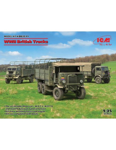 1:35 WWII British Trucks (Model W.O.T6, Model W.O