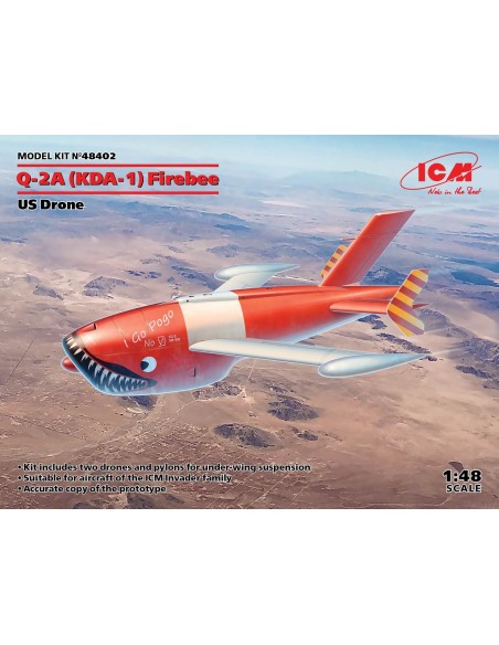 1:48 Q-2A (KDA-1) Firebee, US Drone (2 airplanes