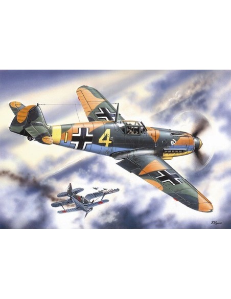 1:48 Messerschmitt Bf 109F-4, WWII German Fighter