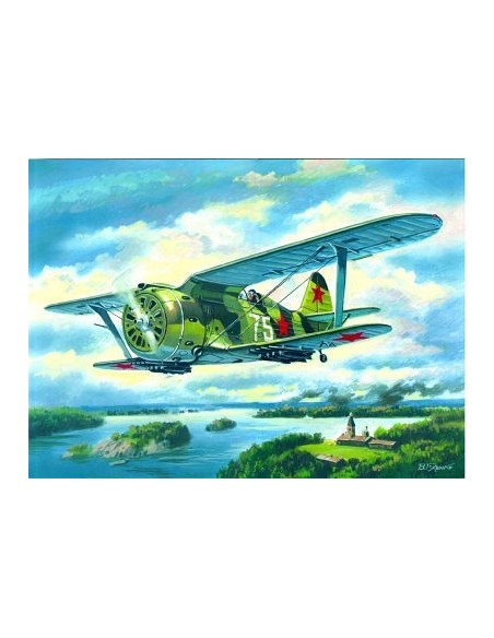 1:72 I-153 "CHAIKA" WWII Soviet Biplane Fighter