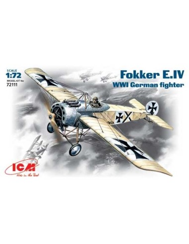 1:72 Fokker E.IV, WWI German Fighter