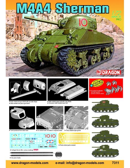 1:72 M4A4 Sherman