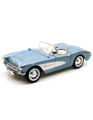 1:18 1957 Chevrolet Corvette C1 Azul metálico