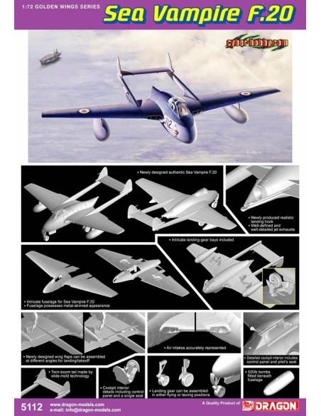 1:72 Sea Vampire F.20