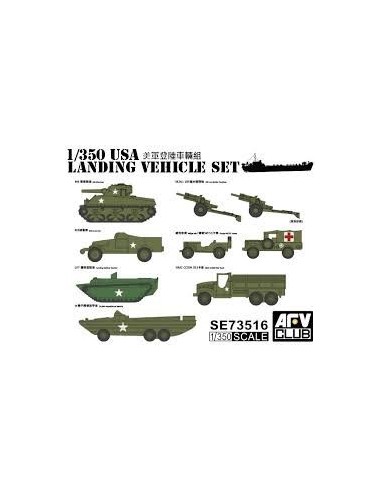 1:350 US WWII Vehicle Set