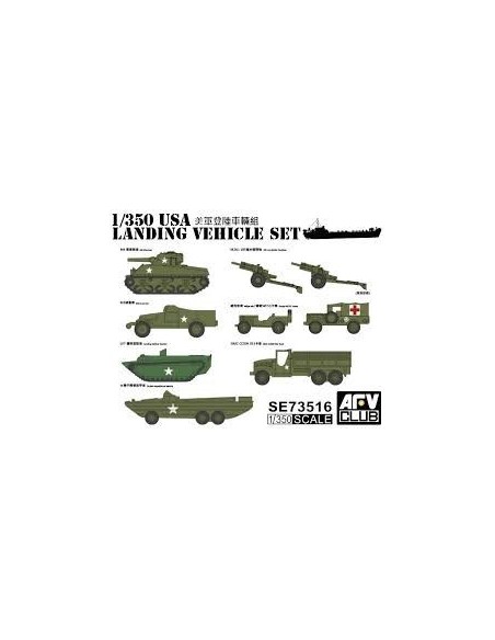 1:350 US WWII Vehicle Set