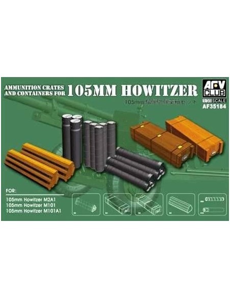 1:35 105mm HOWITZER AMMO&ACCESSORIES