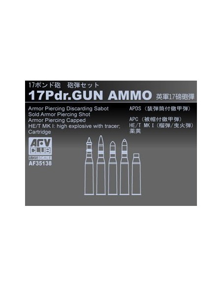 1:35 BRITISH 17 Pdr.Gun Ammo