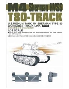 1:35 M4 HVSS T80 TRACK