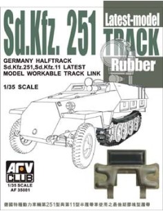 1:35 Sdkfz251 TRACK (RUBBER) THE LATEST TYPE(WORKA