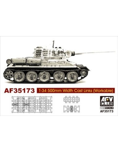 1:35 T-34"S 500mm WITH CAST LINKS WORKABLE