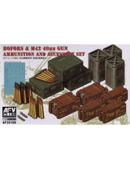 1:35 Bofors & M42 40mm Gun Ammo & Accessories Set