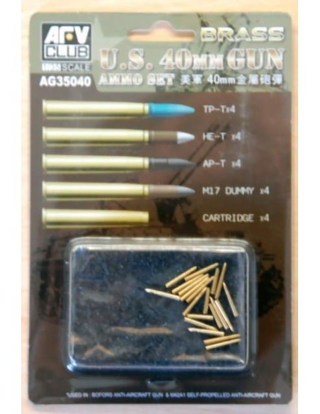 1:35 Bofors 40mm Ammo (Brass)