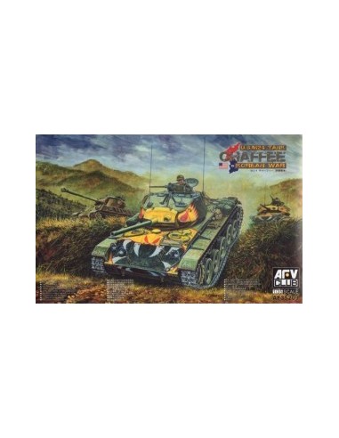 1:35 M24 Chaffee tank Korea War vision