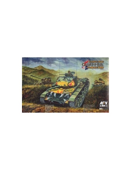 1:35 M24 Chaffee tank Korea War vision