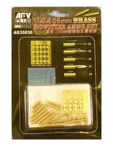 1:35 U.S. 105mm Howitzer Ammo Set (Brass)