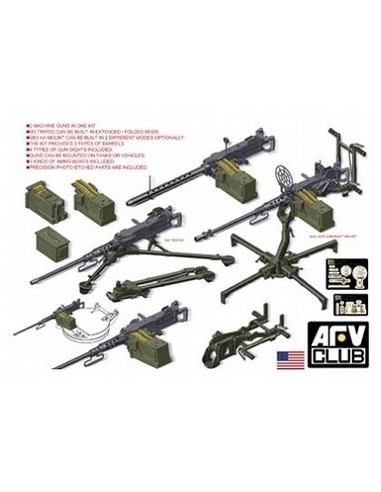 1:35 US M2HB 50Cal Machine Gun Set