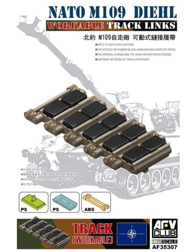 1:35 Workable tracks for M109 NATO Diehl