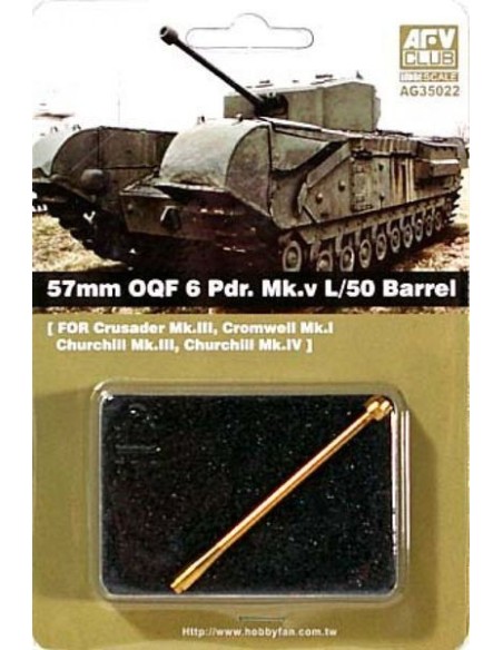 57mm OQF 6Pdr.Mk V L/50 Barrel